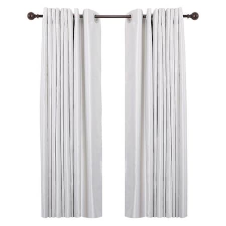 Utopia Alley Utopia Alley D32RB 28-48 in. Adjustable Curtain Rod with Round Finials - Bronze D32RB